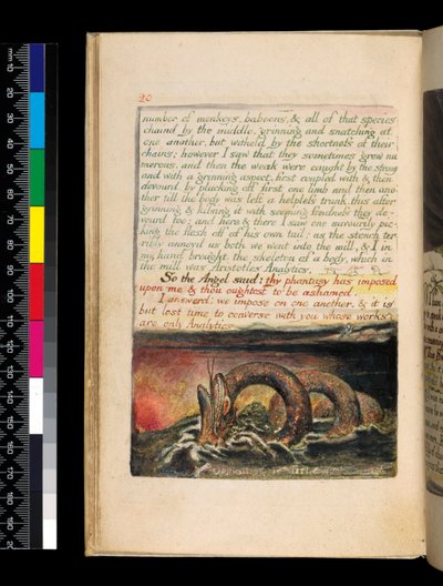 El Matrimonio del Cielo y el Infierno (pl.20), c.1790-93 de William Blake